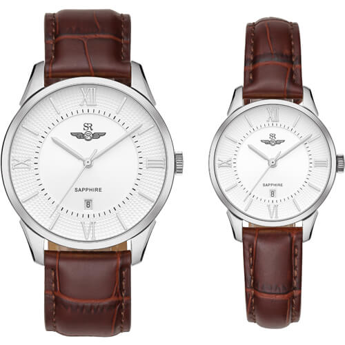 Dong-ho-doi-SRWATCH-SR80050.4102CF-trang Đồng hồ cặp đôi SRWATCH SR80050.4102CF trắng